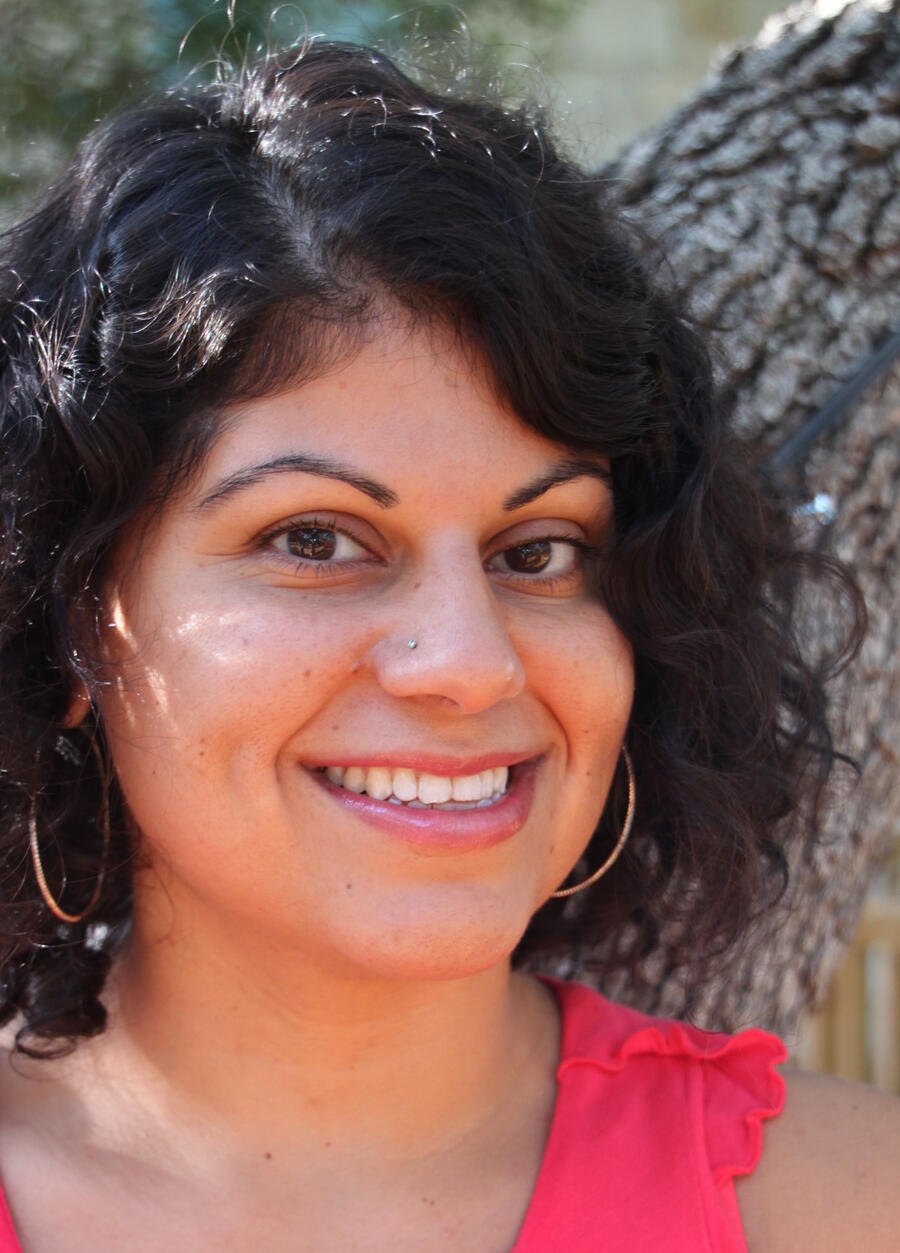 Maureen Rieras, smiling, outdoors